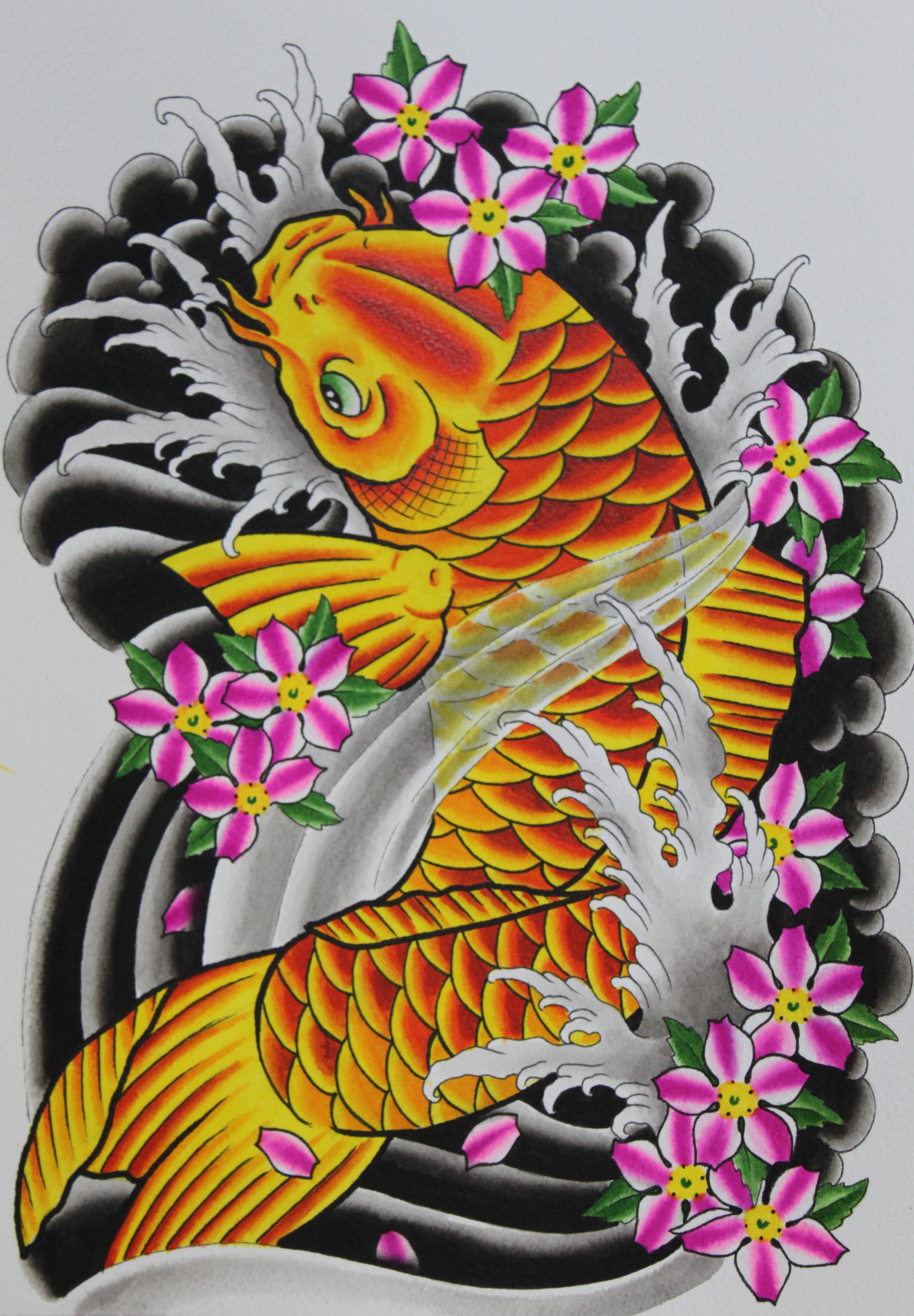 Unique Koi Fish Tattoo Designs